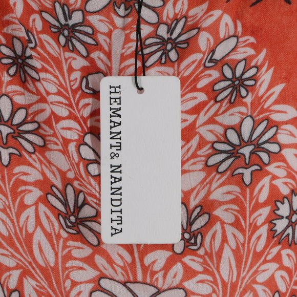 HEMANT & NANDITA Floral Women’s Blouse Top - Picture 5 of 8